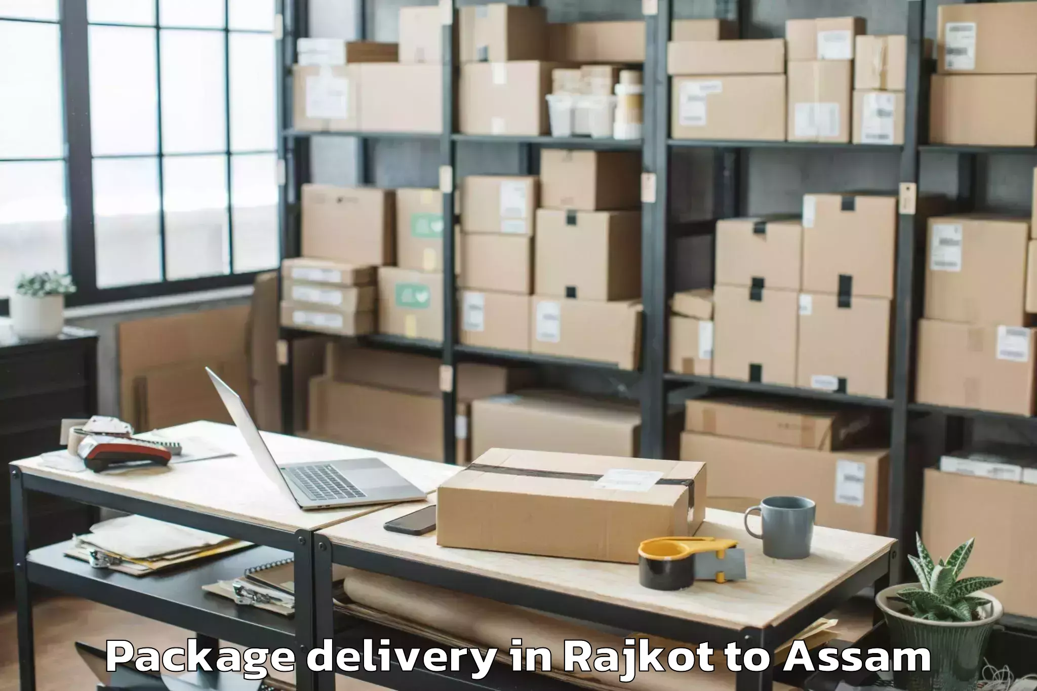 Quality Rajkot to Lumding Railway Colony Package Delivery